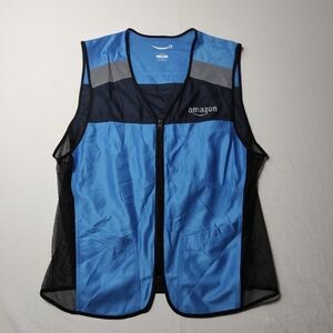 Amazon Luly Yang XS/S Vest Blue Reflective Delivery